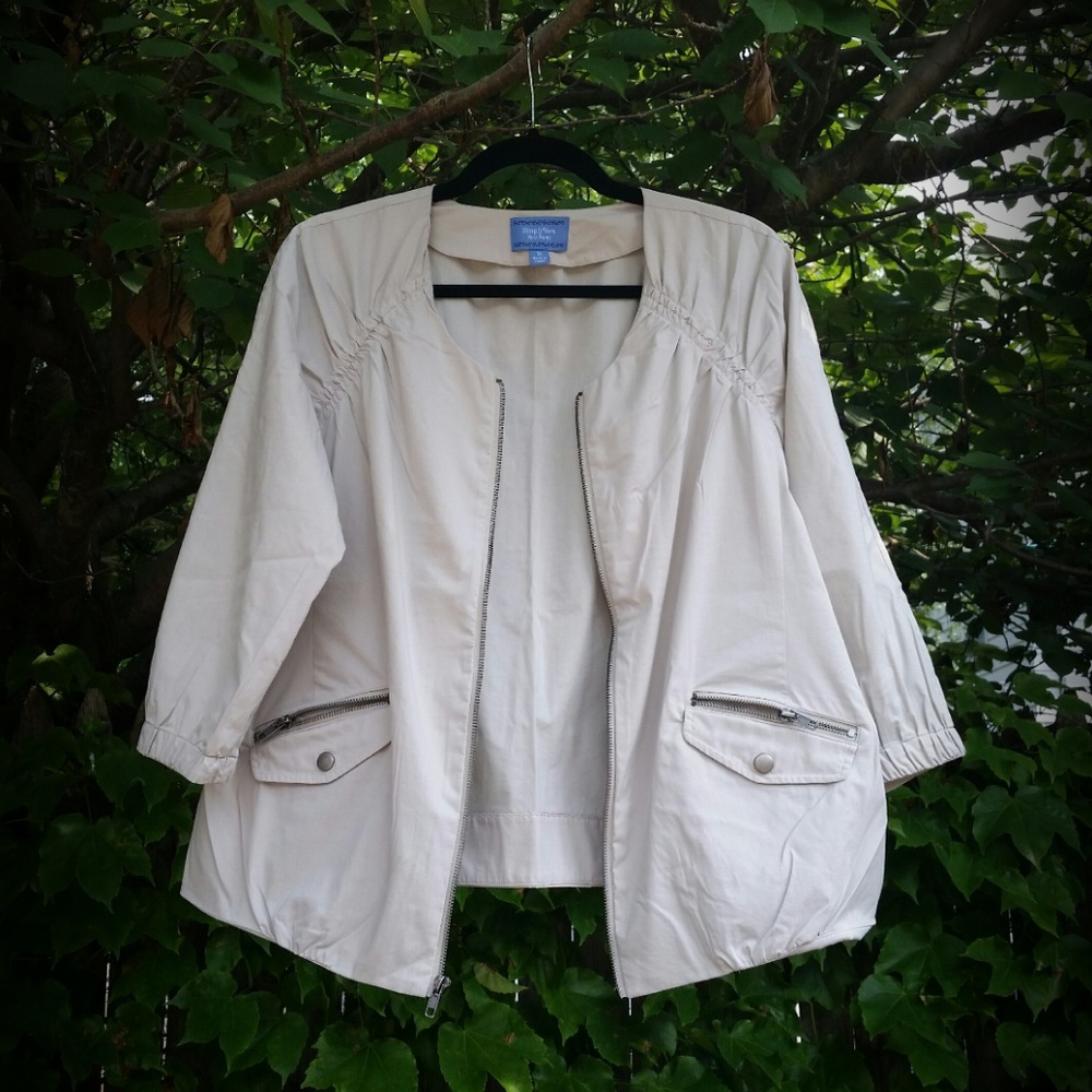 SIMPLY VERA Vera Wang Lightweight BomberJacket